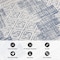 World Rug Gallery Transitional Bohemian Weather Resistant Indoor/Outdoor Runner Rug 2' x 7' Blue 4029BLUE2X7 - alternate 7